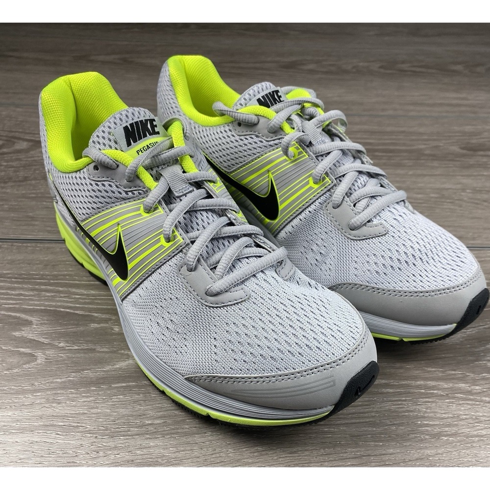 Nike Air Pegasus 29 Gray Volt Running‎ Shoes 525375-003 Size 7Y Womens 8.5